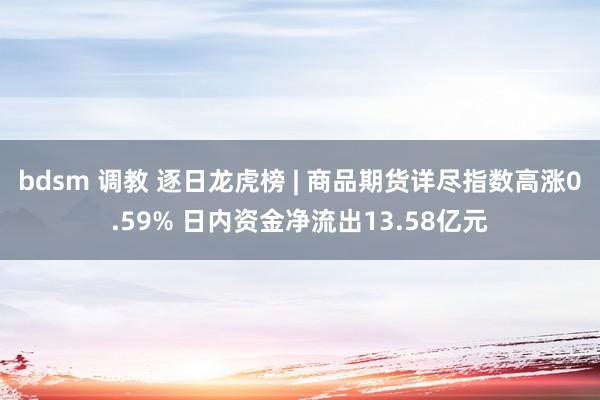 bdsm 调教 逐日龙虎榜 | 商品期货详尽指数高涨0.59% 日内资金净流出13.58亿元