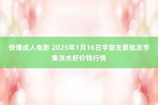 快播成人电影 2025年1月16日宇宙主要批发市集淡水虾价钱行情