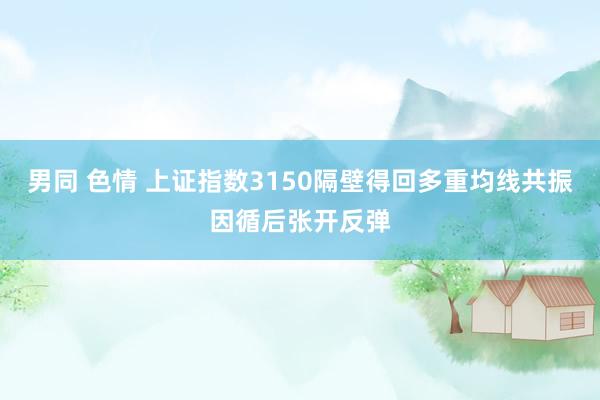 男同 色情 上证指数3150隔壁得回多重均线共振因循后张开反弹