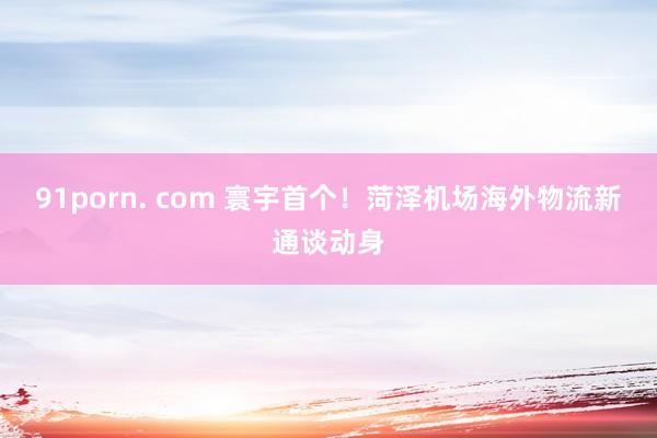 91porn. com 寰宇首个！菏泽机场海外物流新通谈动身