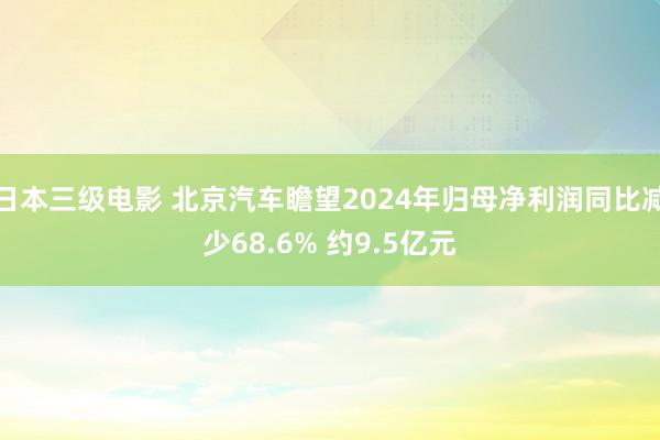日本三级电影 北京汽车瞻望2024年归母净利润同比减少68.6% 约9.5亿元