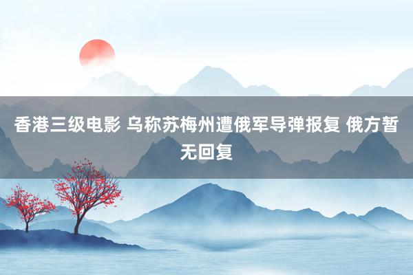 香港三级电影 乌称苏梅州遭俄军导弹报复 俄方暂无回复